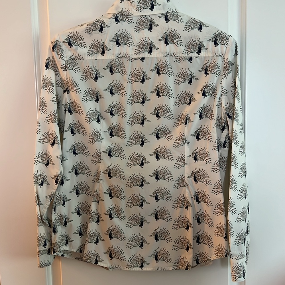Boden peacock print shirt - Picture 2 of 9